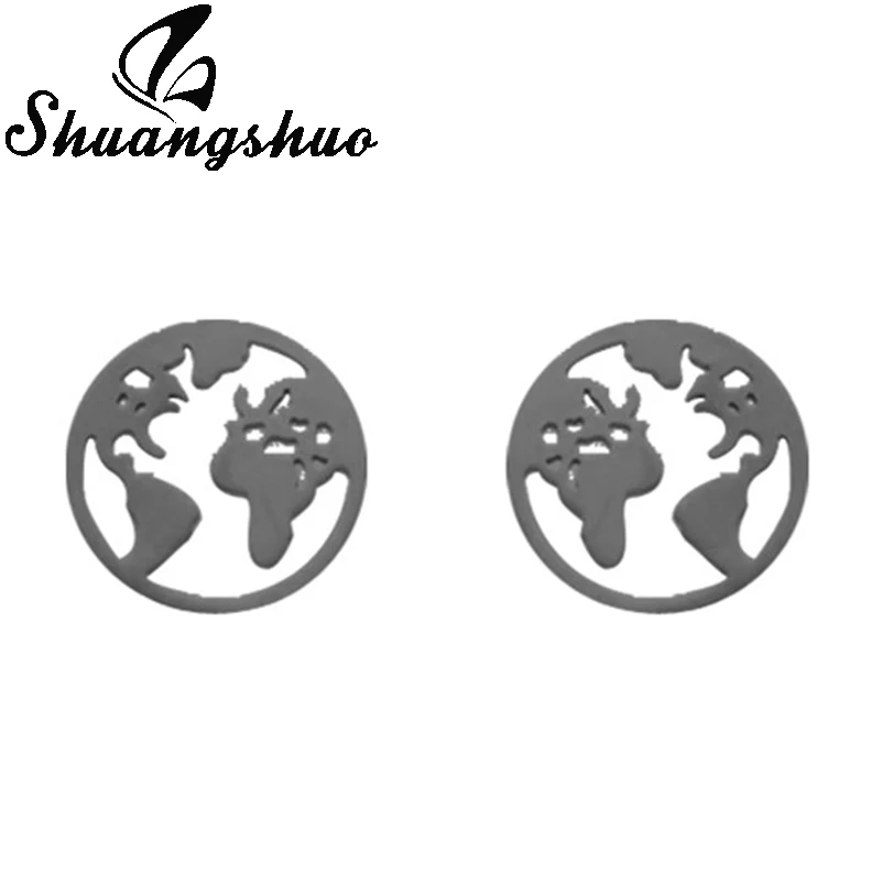 130 Shuangshuo, милые маленькие серьги, маленькие серьги, мини серьги-гвоздики для женщин, девочек, детей, луна, звезда, жизнь, дерево, животные, геометрические серьги - Окраска металла: 130