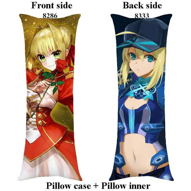 Длинная Подушка Fate Zero hugging включает внутреннюю подушку Altria Pendragon ReZero, Hajimeru Isekai Seikatsu, подушку для тела, настраиваемый подарок - Цвет: pillow