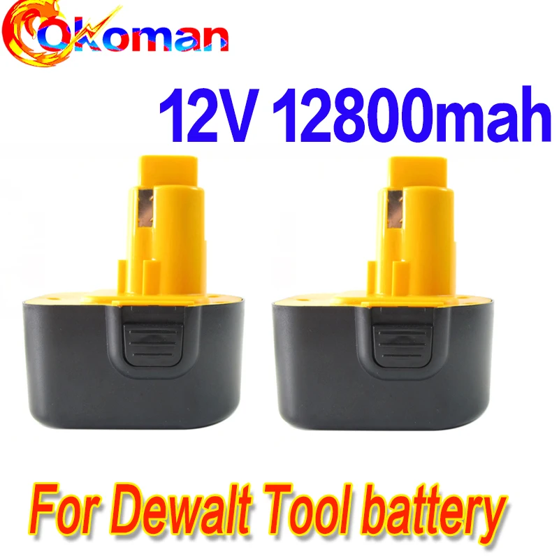 12V 12800mAh батарея инструмента для Dewalt DE9074 DC9071 DE9037 DE9071 DE9075 DW9071 DW9072 DW9074 DC727 DC756 DC980 DC981