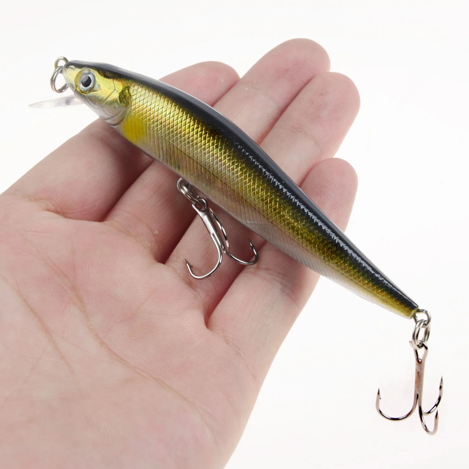 

1 PCS/Lot 10.5 cm/ 10 g Minnow Fishing Lures Wobbler Hard Baits Crankbaits ABS Artificial Lure For Bass Pike Fishing Tackle