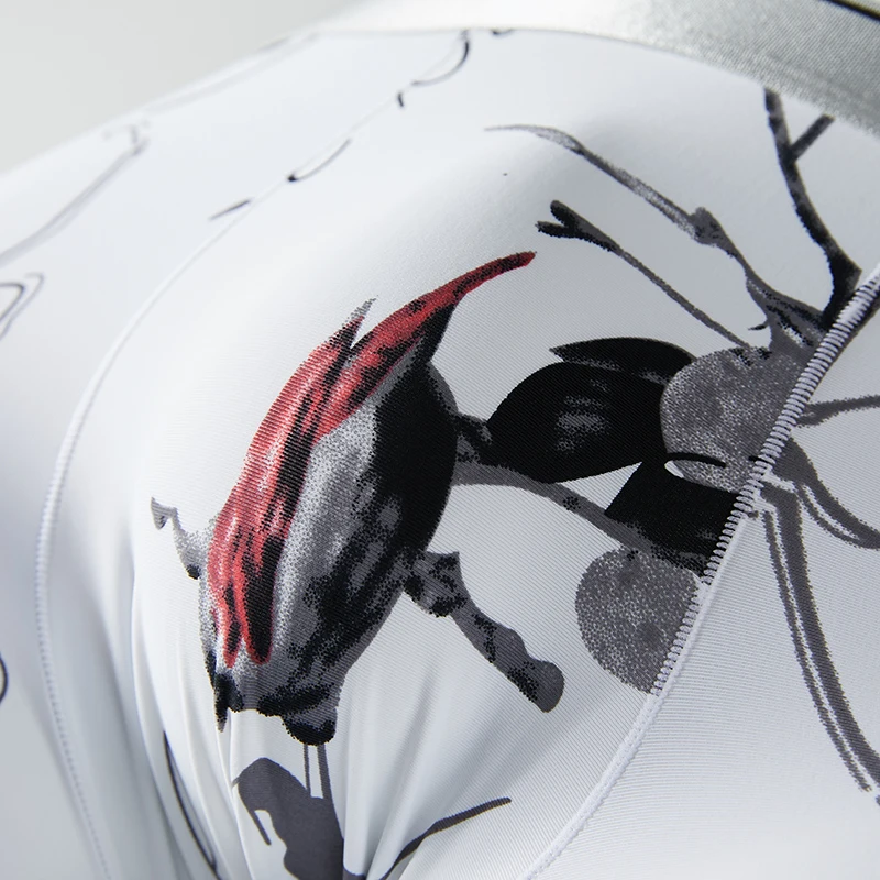 4 шт./комплект мужские трусы боксеры в китайском стиле модные из ледяного