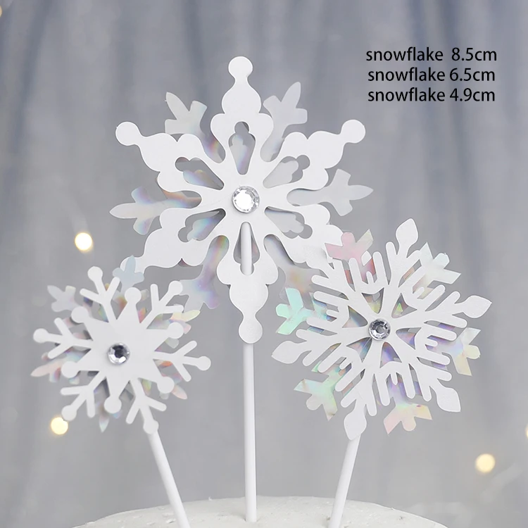 

Романтические снежинки для торта из акрила