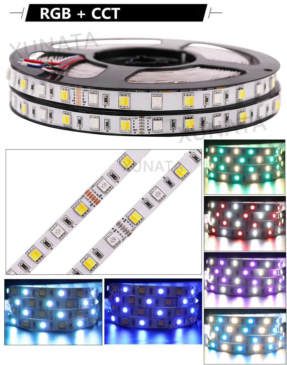 5050 RGB Светодиодная лента 60 Светодиодный s/m RGBW RGBWW RGB CCT белый теплый белый светодиодный свет водонепроницаемый 12 В светодиодный свет для дома