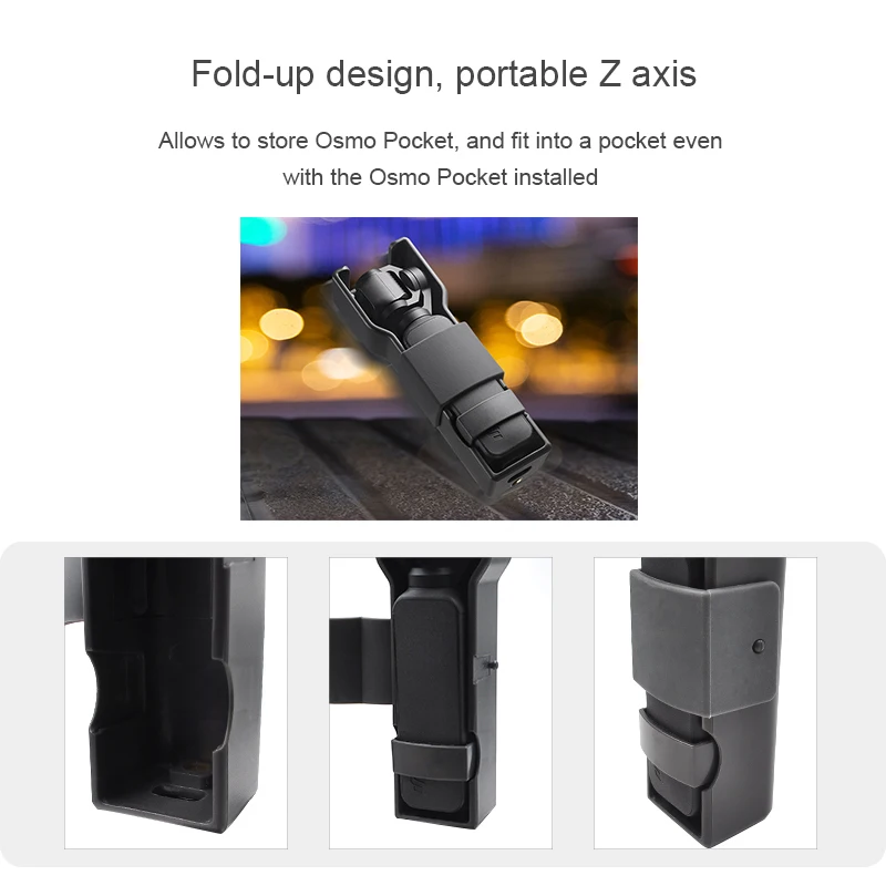 Z-Axis DJI OSMO Карманный Набор карданный складной ручной захват для DJI OSMO Карманный карданный стабилизатор кронштейн видеокамера аксессуары