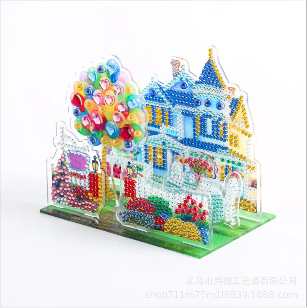 Yikexin DIY алмазная живопись 3D твердый строительный блок пазл Детская Радужная