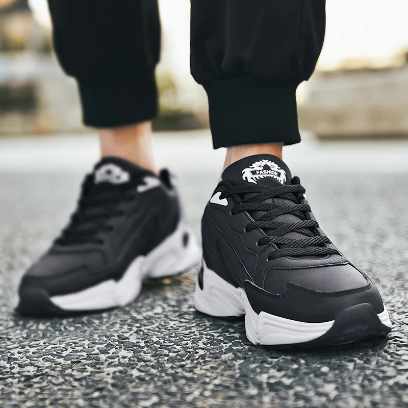 

Brand PU Running Shoes Men Rubber Platform Sports Shoes For Male Size 36-45 Zapatillas Hombre Mens Sneakers Spring Autumn Winter