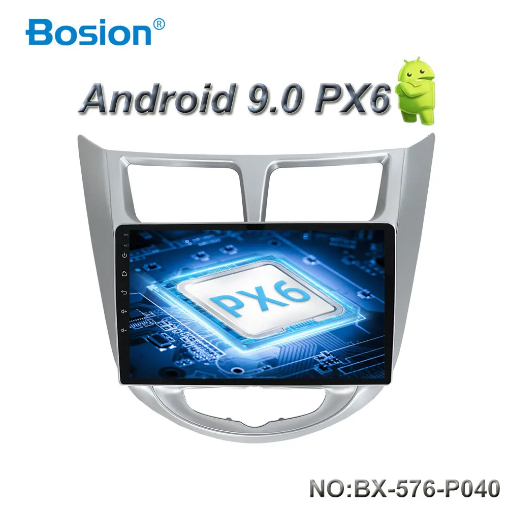 Автомобильный DVD плеер Bosion 9 дюймов 2 din Android 0 для Hyundai Solaris Verna 2011 2015 радио