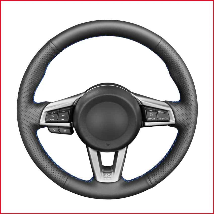 Сшитая вручную искусственная кожа для Mazda MX5 Модель 2016 2017 2018 2019 2020|Чехлы на руль| |
