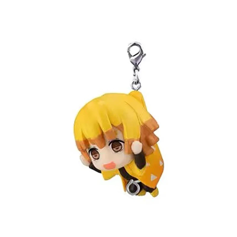 

Original Bandai Demon Slayer Gashapon Toy Tanjirou Nezuko Kanao Pull Clothes 6Pcs Action Anime Figure Model Toys for Boys