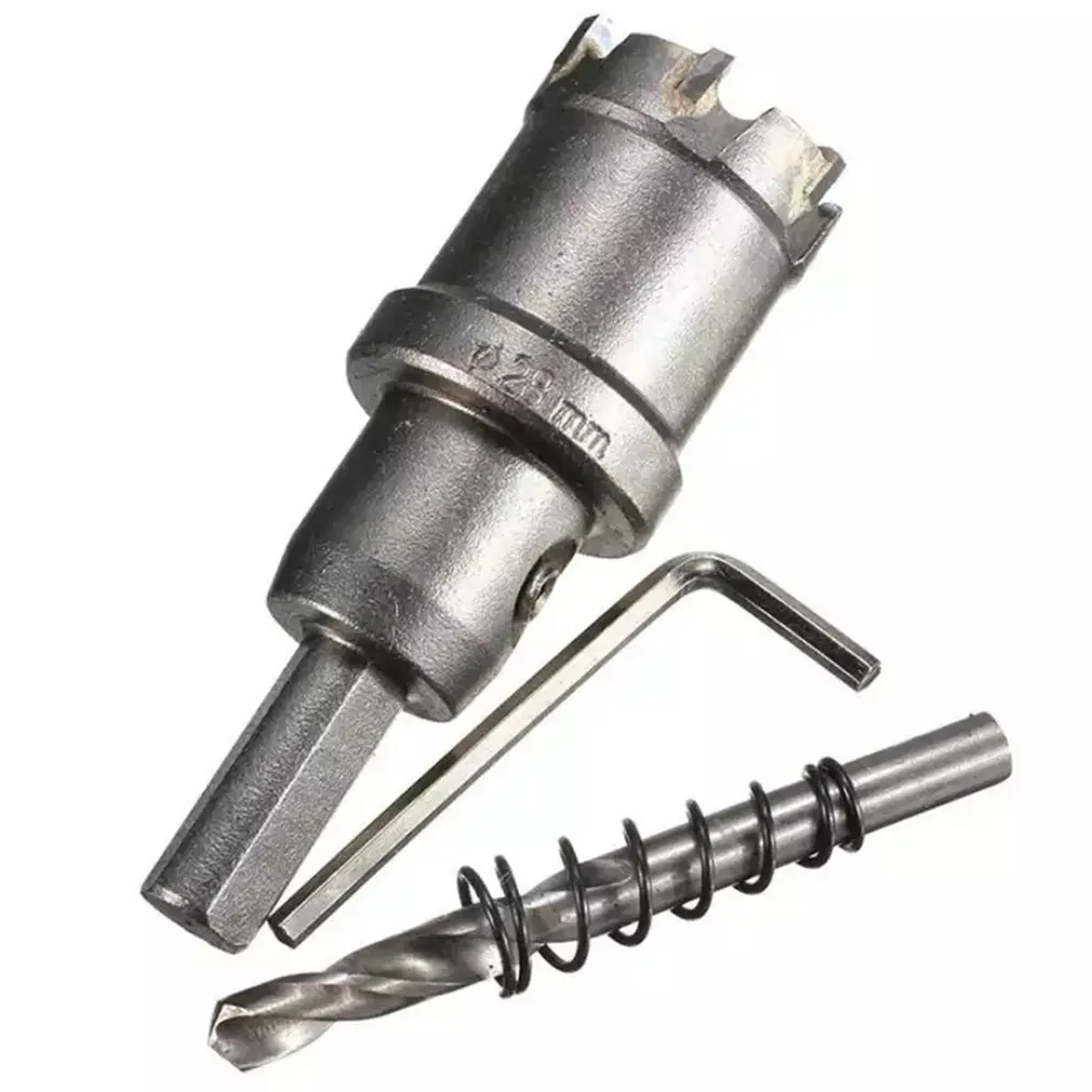 

Metal Thick Iron Plate Aluminum Alloy Reaming Drill Bit Hard Alloy Hole Opener Non-slip Triangle Handle
