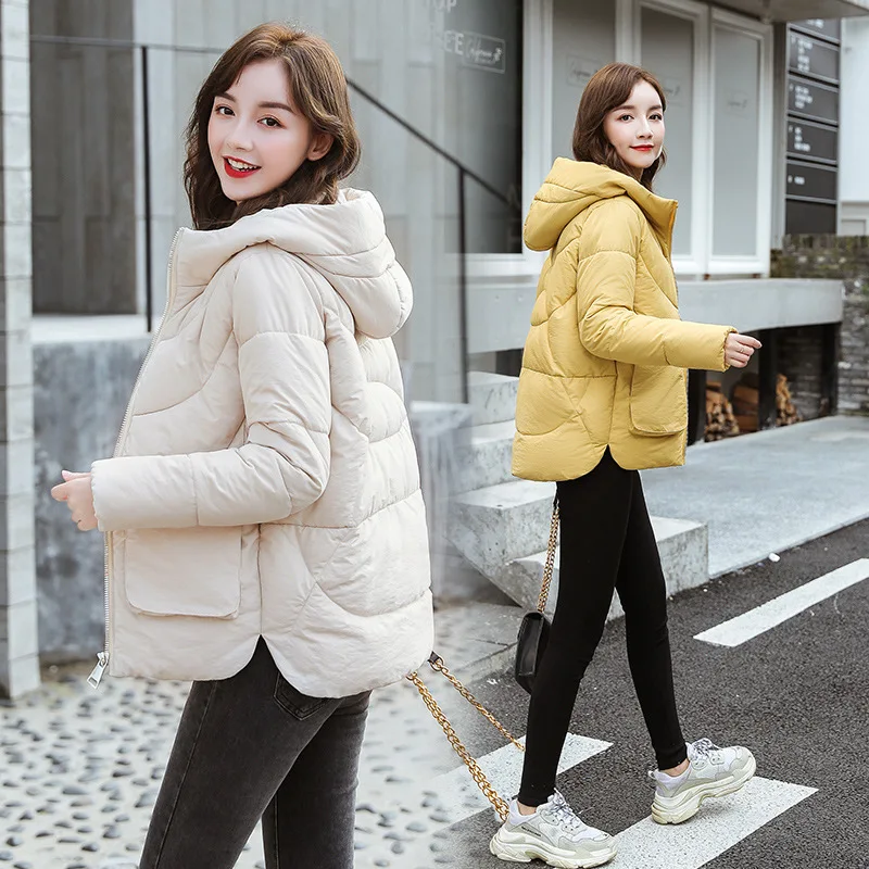 Abrigos Mujer Invierno 2019 короткая зимняя куртка женская меховая хлопковая стеганая