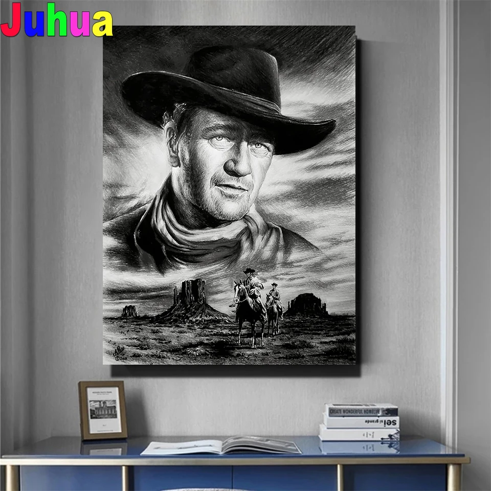 

DIY diamond embroidery Sale Cool Cowboy Man diamond painting full square Round drill Diamond Mosaic Wall art,