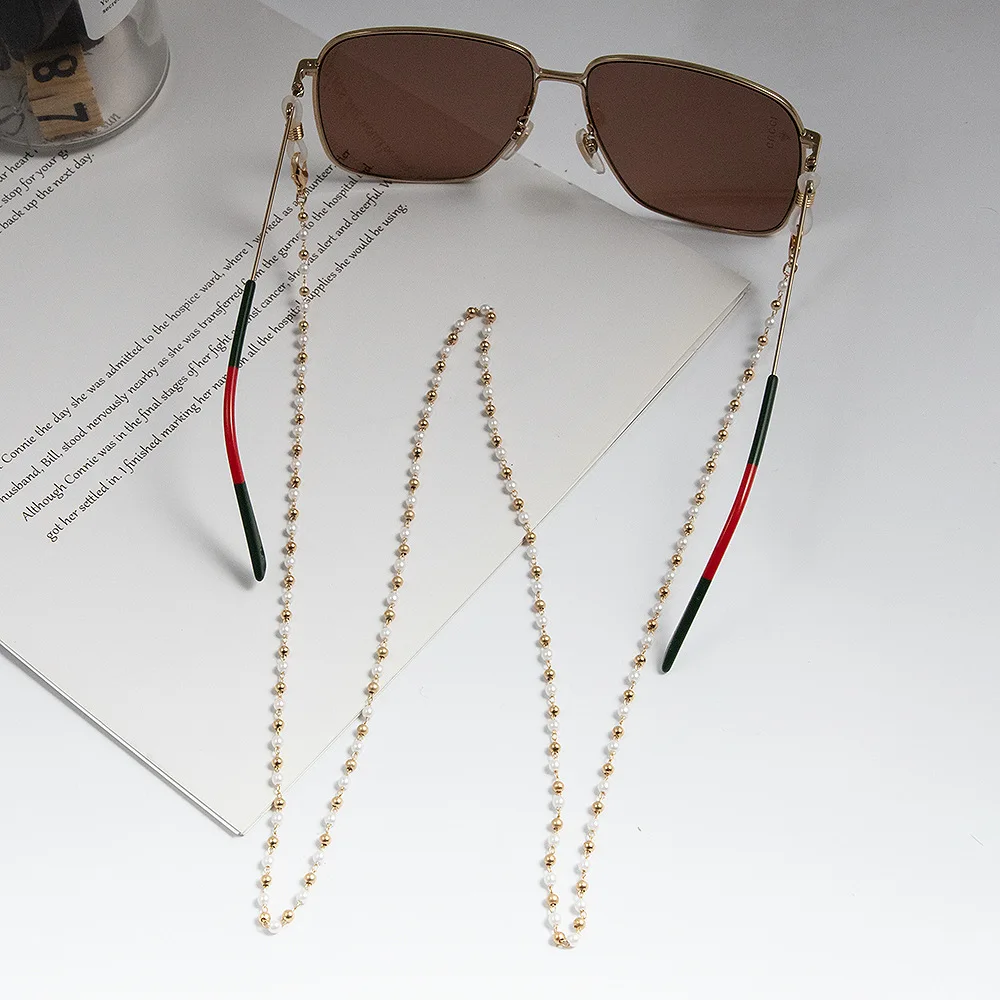 

Fashion Women Anti-Lost Pearls Glasses Chains Eyeglass Lanyard Mask Holder Chain Non-slip Eyewear Retainer Sunglasses Holder