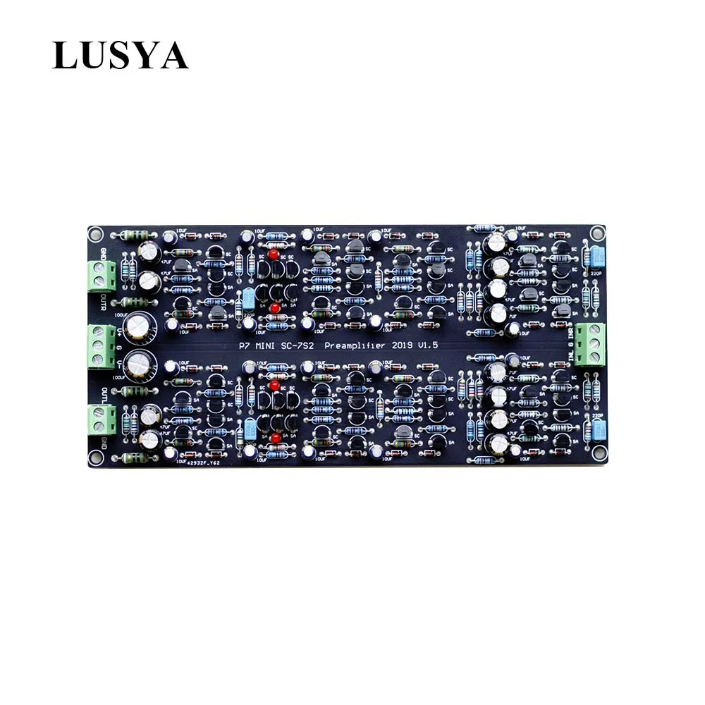 Lusya P7 полное разделение HIFI ламповый предусилитель вакуумный Ламповый фонокорректор база на Marantz 7 SC-7S2 предусилитель DIY kit T0302
