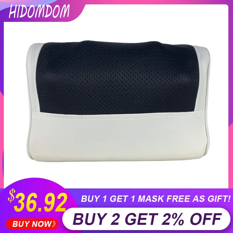 Электрическая подушка для массажа шиацу массажер шеи плеч спины тела с