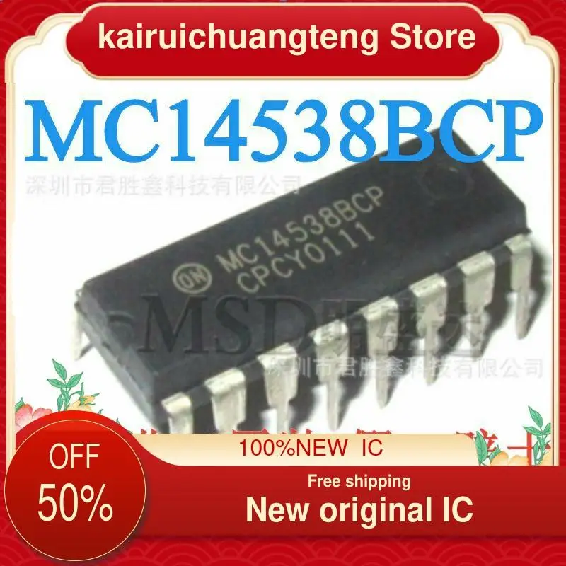 

(1 шт.) Новинка, оригинальная интегральная схема MC14538 mc14538p10 DIP