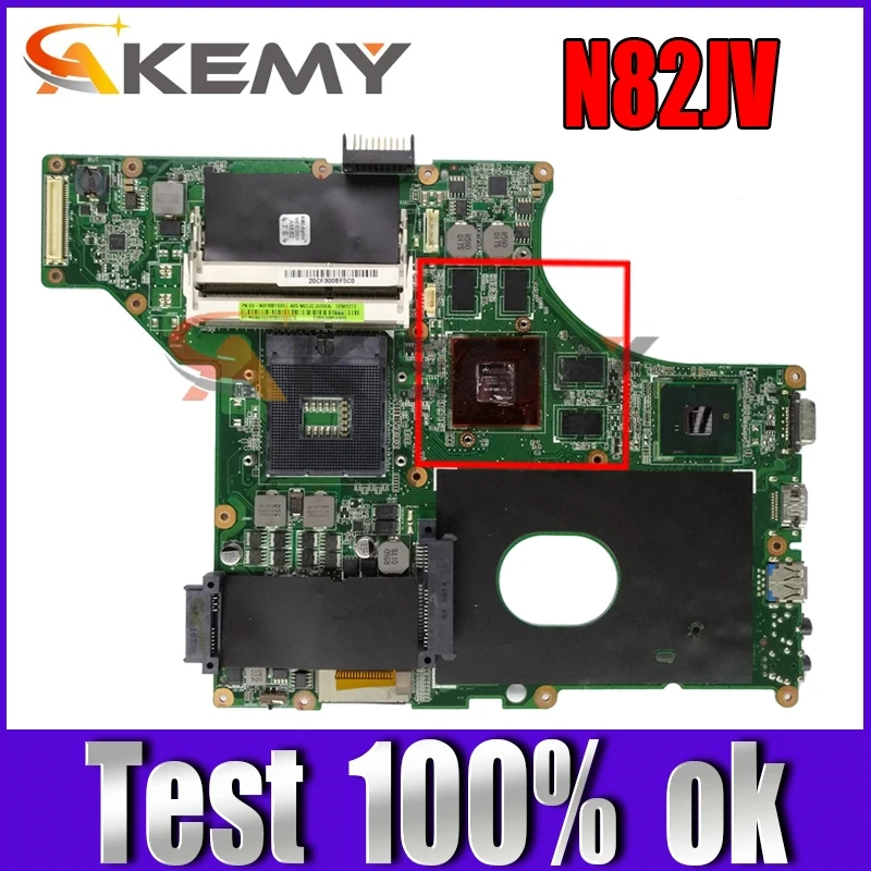 Материнская плата N82JV REV2.0 для ASUS N82J N82JA HM55 100% тестирование бесплатная доставка |