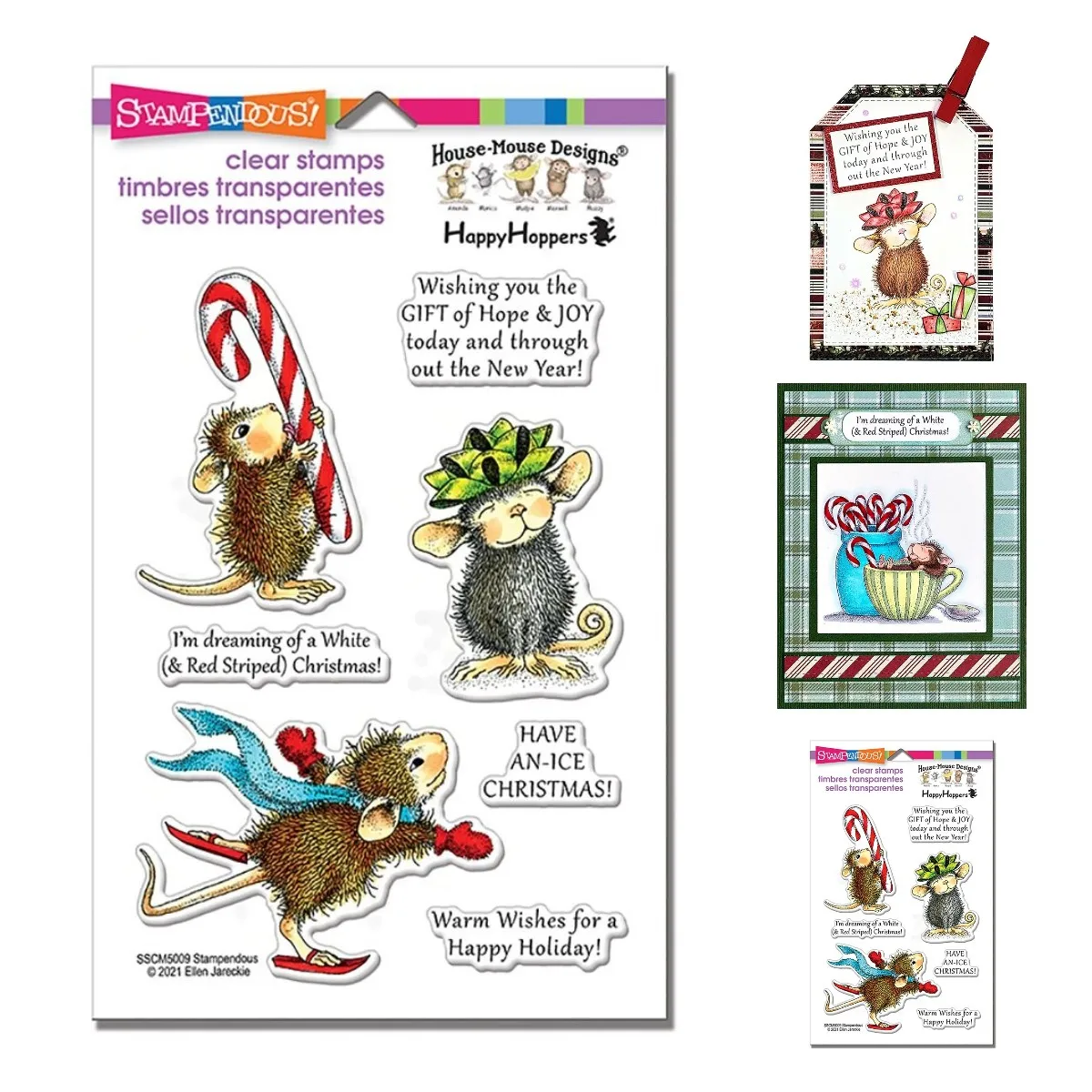 

Christmas Mouse Stamps And Dies Cutting Dies Scrapbook Diary Decoration Stencil Embossing Template DIY Greeting Card Handmade