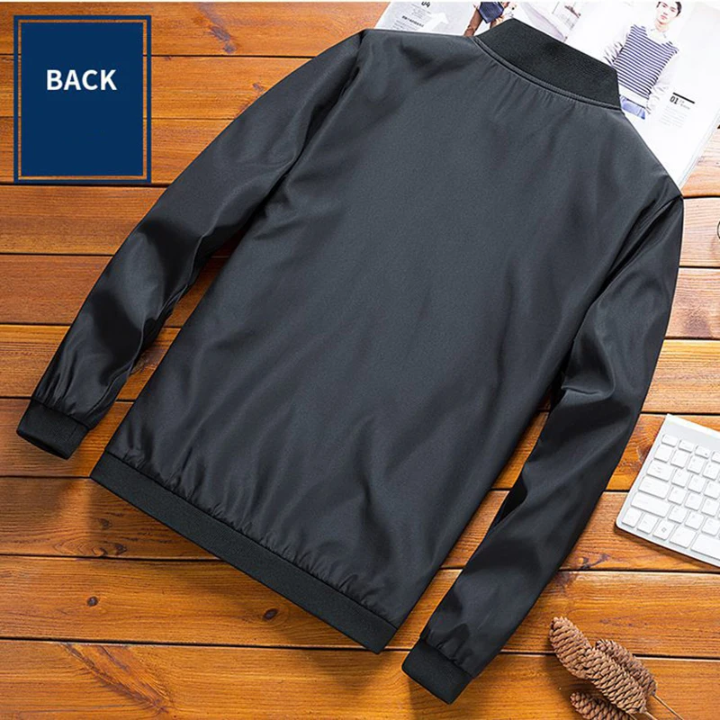 Сезон весна-осень Мужская повседневная куртка для мальчиков Пальто размера плюс