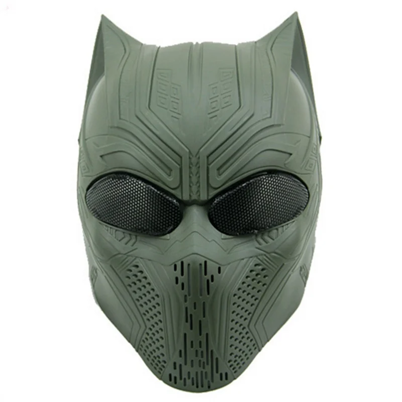 Фото 2020 Военная маска для косплея Хэллоуина черного черепа призрака тактическая
