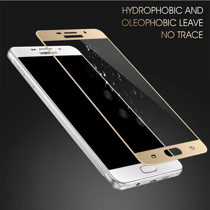 Полноэкранное защитное закаленное стекло для Samsung Galaxy A7 A6 A8 Plus 2018 A750 A3 A5 2016 2017 A520