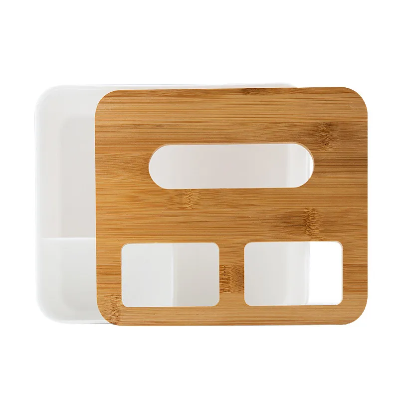 38 # домашняя кухня деревянная пластиковая коробка для салфеток бамбуковая крышка