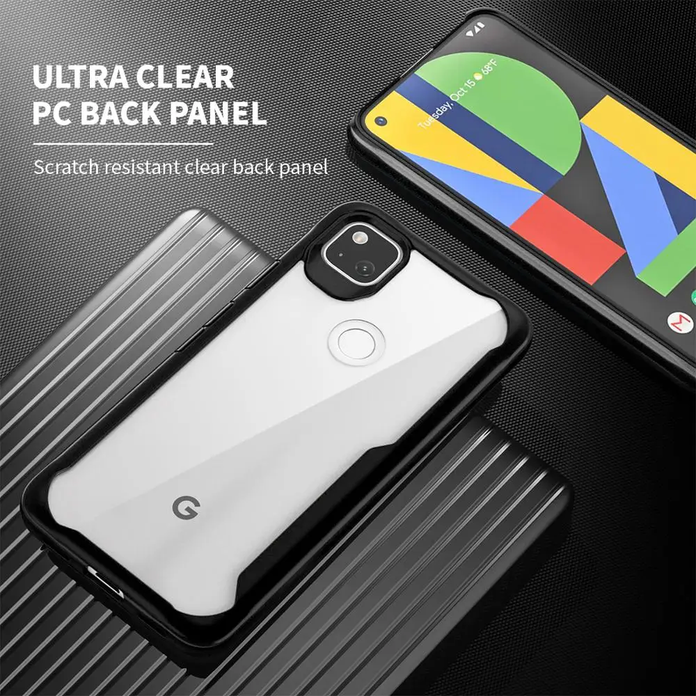 Тонкий мягкий прозрачный чехол из ТПУ для Google Pixel 4a гибкая силиконовая задняя