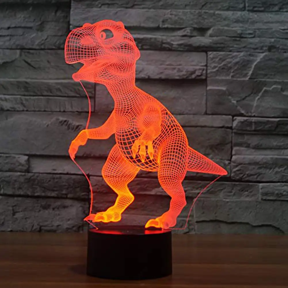 

Colorful LED Dinosaur Night Light Halloween Lamp Touch Remote Control Ornaments Good Visual Creating Atmospheric Effect