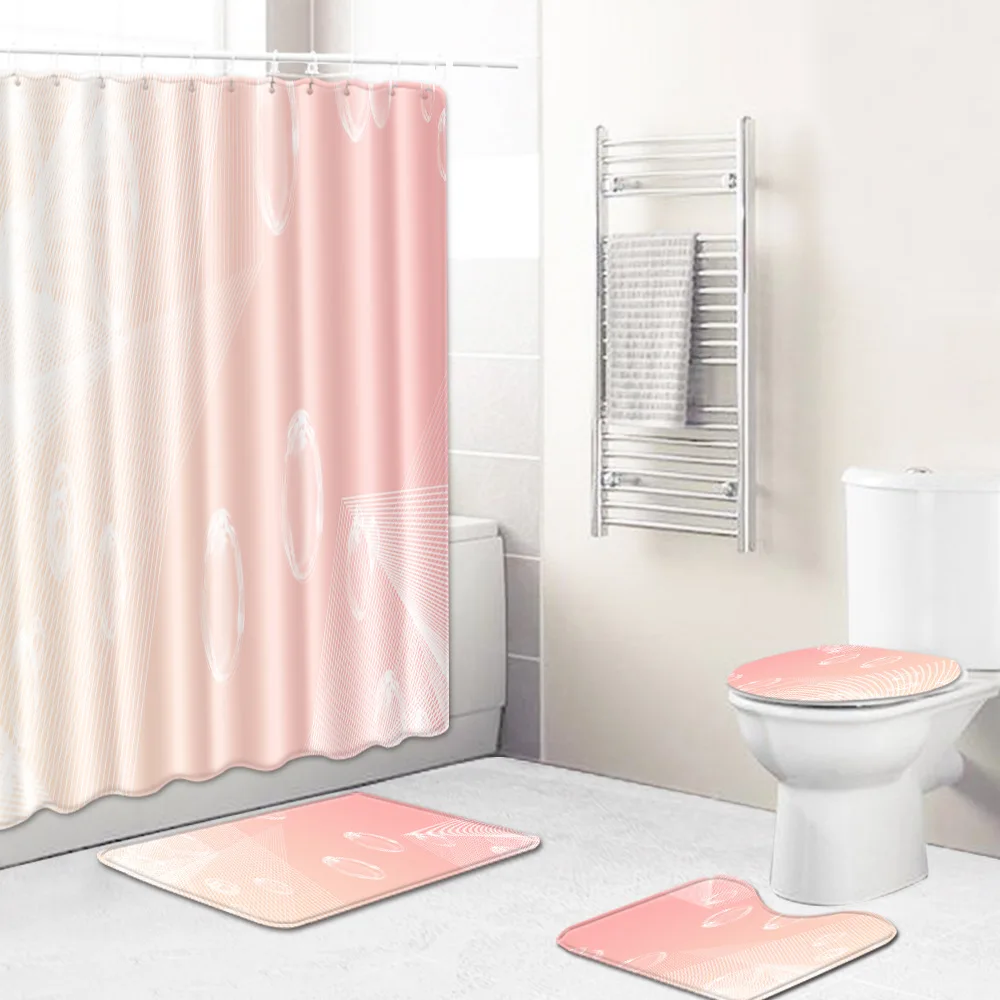 Набор ковриков для ванной и душа Zeegle моющиеся противоскользящие пылезащитные |