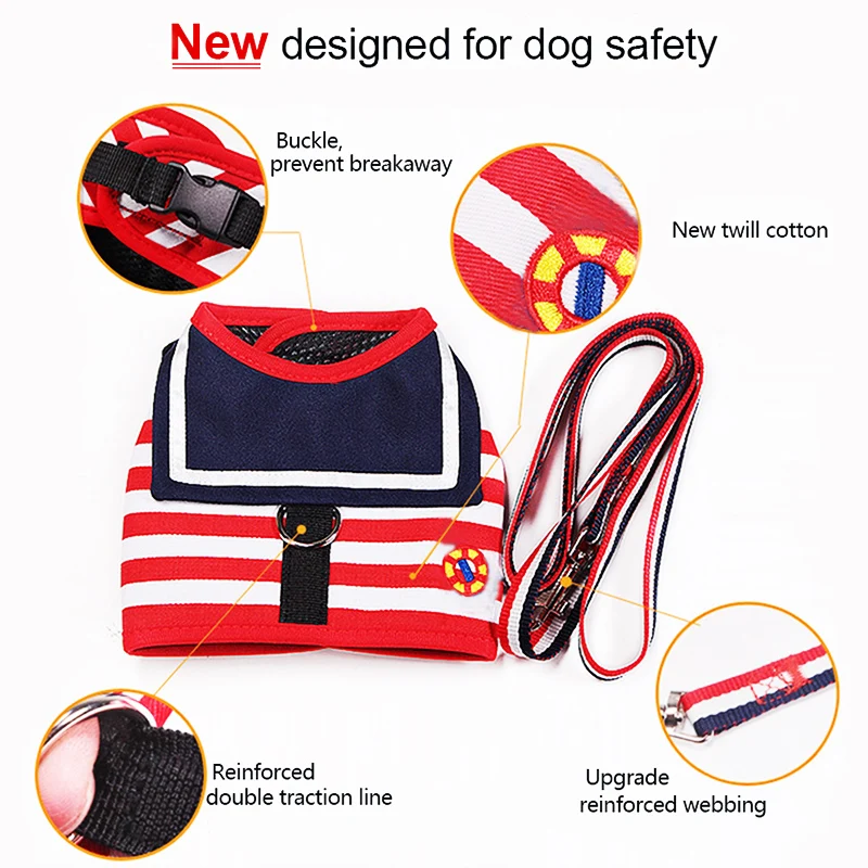 Поводок для домашних животных Сбруя жилет ошейники собак поводок цепочка