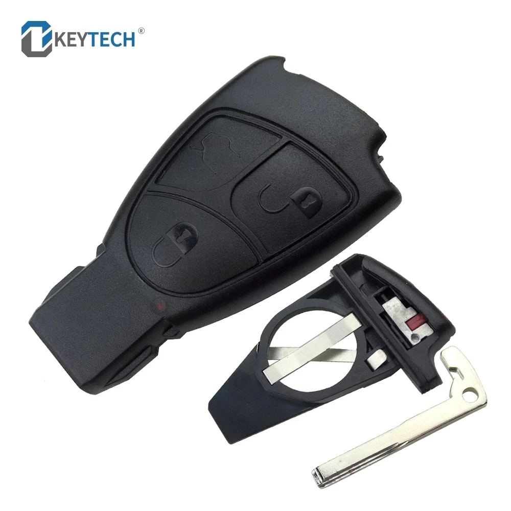 

OkeyTech 2/3 Buttons Replacement Remote Car Key Fob Case For Mercedes Benz C E ML Class Alarm Cover Car Key Shell w203 w211 w204