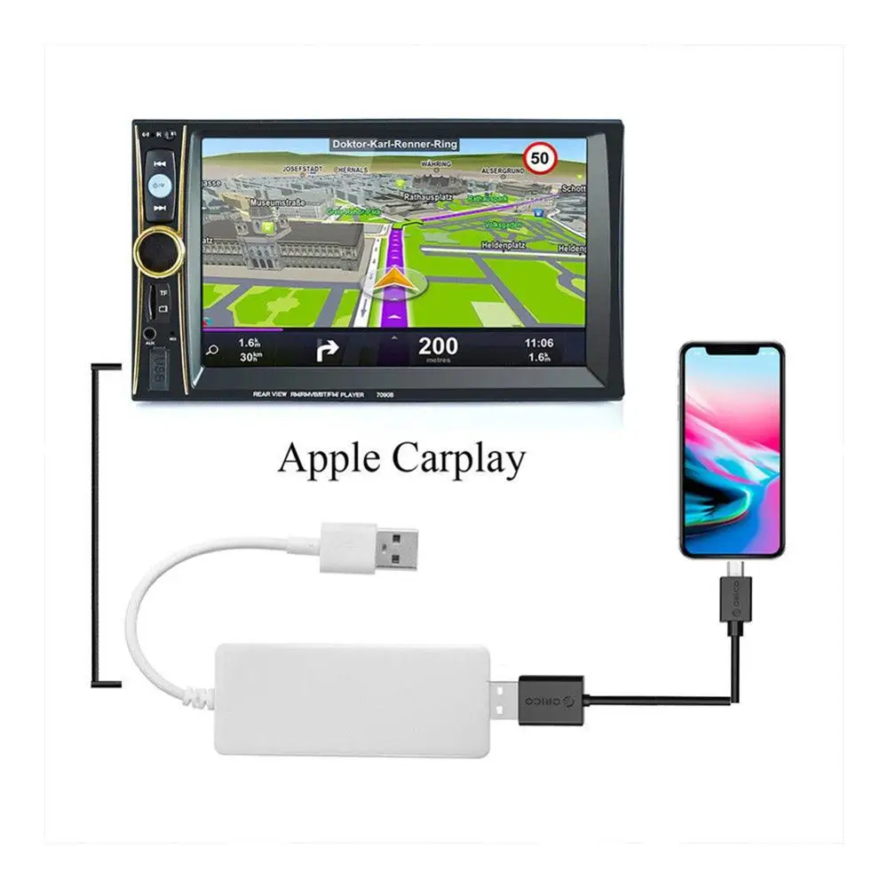 USB Smart Link для Apple Внешний порт Carplay Android навигационный плеер мини палка Авто