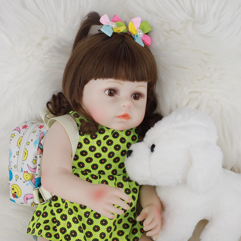 18 ''Лидер продаж Bebe Reborn Baby Doll полностью силиконовая Реалистичная кукла 48 см