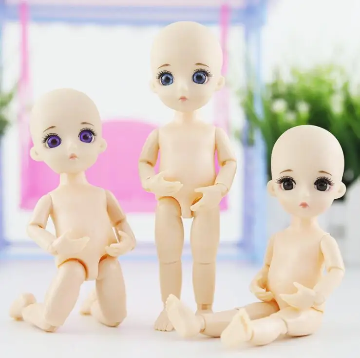 13 подвижных шарнирных 16 см 1/8 куклы игрушки BJD кукла голая обнаженная женская мода