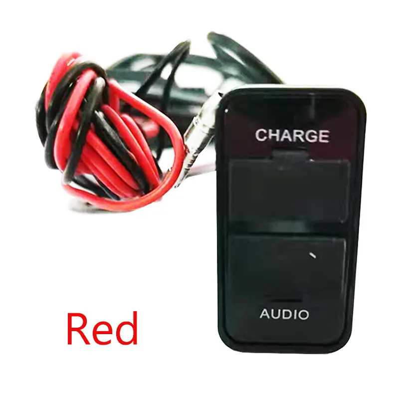 

Car Charger Socket Dashboard For Suzuki Audio Charge ABS Dual USB Phone Audio Port Charging DC12V 2.1A Car Electronics Red Light
