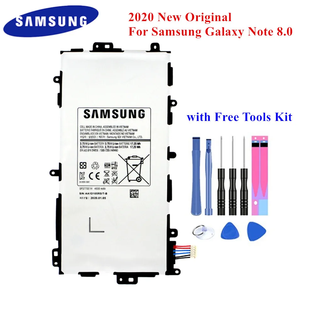 Оригинальный ПК аккумулятор SP3770E1H для Samsung Galaxy Note 8 0 4600 N5110 N5120 мАч планшет с
