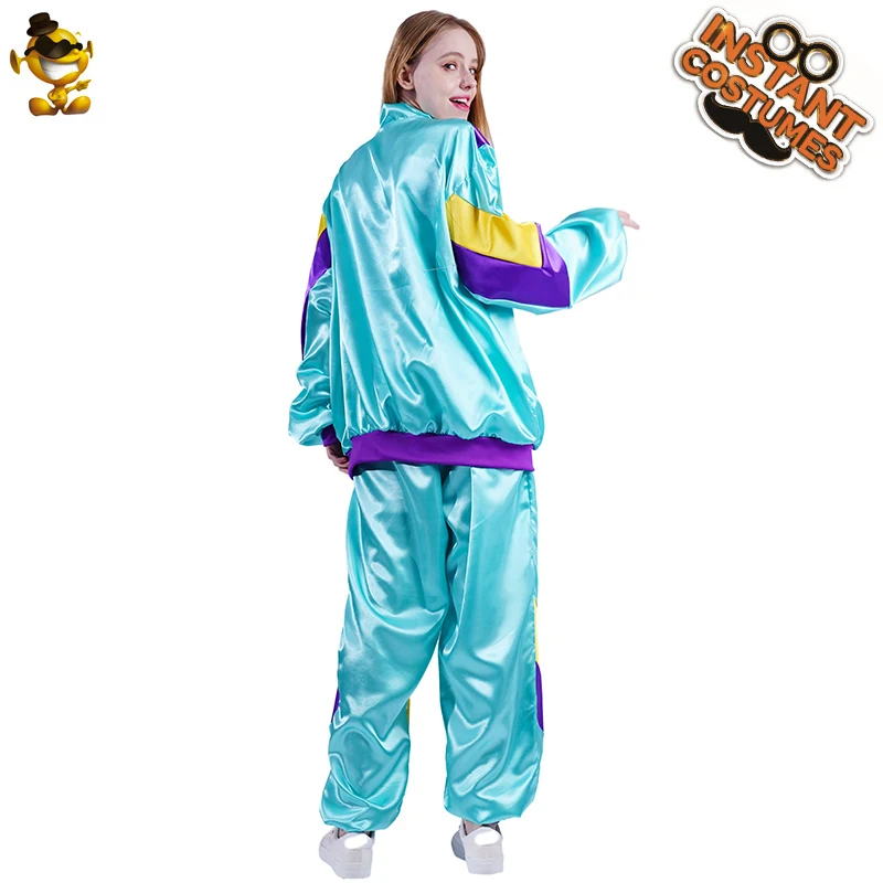 

Carnival Cosplay 70's 80s Disco Costumes Adult Role Playing Hippie Suit Halloween Party Fancy Dress Up for Unisex Men and Women