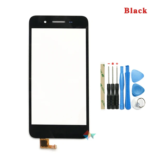 Для huawei наслаждаться 5S GR3 TAG-L21 TAG-L01 TAG-L03 TAG-L13 TAG-L22 TAG-L23 Сенсорный экран планшета Сенсор внешний Стекло объектив Панель - Цвет: Black With Tool