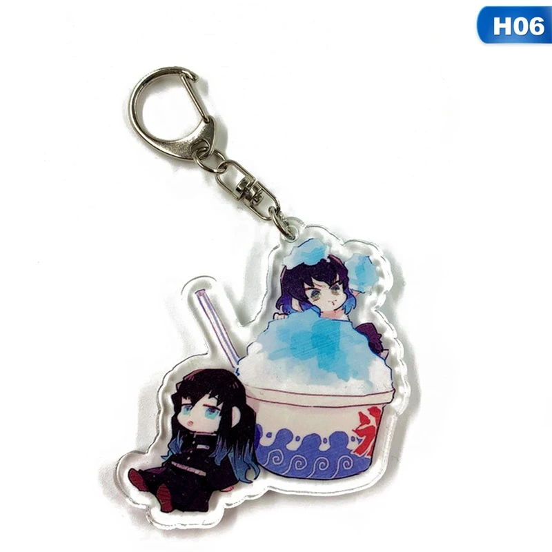 KEY5040H06 Аниме демон убийца: Kimetsu no Yaiba акриловый брелок для ключей Косплей Аниме Подарки - Цвет: KEY5040H06