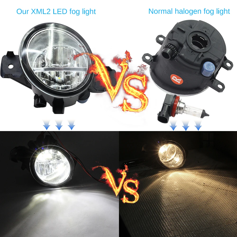 buildreamen2 car styling h11 4000lm led light right left fog light 12v for nissan qashqai 2007 2008 2009 2010 2011 2012 2013 free global shipping