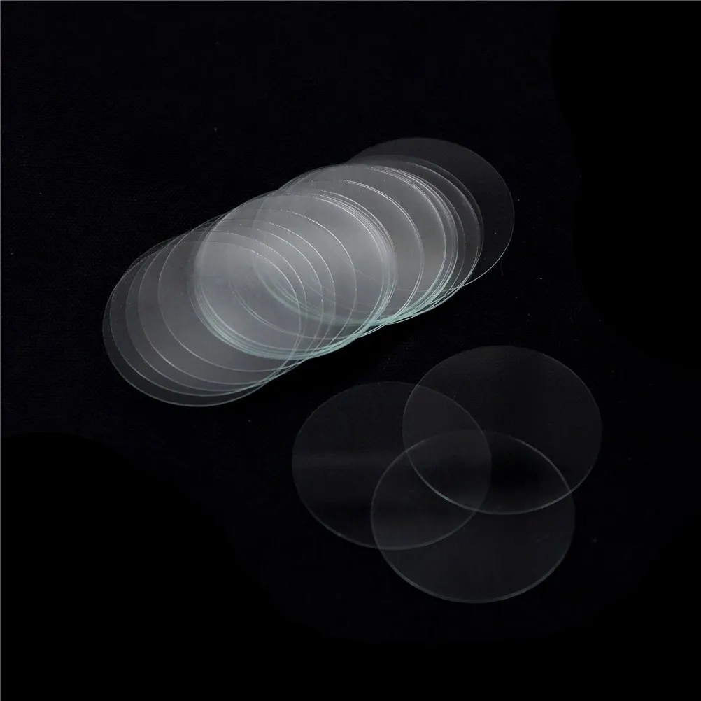 

100Pcs/lot Diameter 25mm Circular Round Microscope Slide Coverslip Cover For Lab Medical Glass
