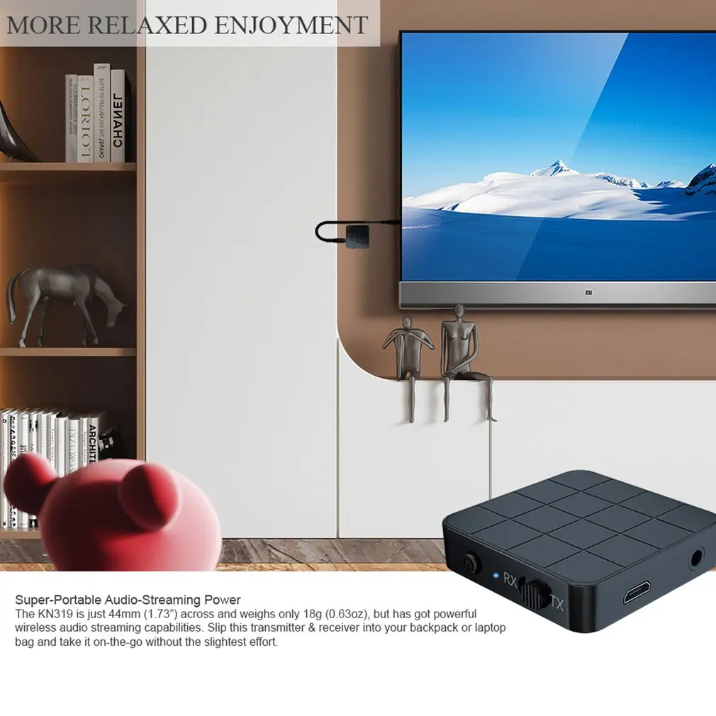 

Bluetooth 5.0 Audio Receiver Transmitter 2 IN 1 RCA 3.5MM 3.5 AUX Jack USB Music Stereo Wireless Adapters For Car TV MP3 PC