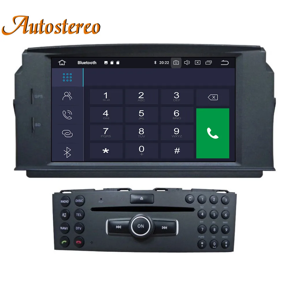 DSP Android 9,0 64 ГБ Автомобильный gps навигатор dvd-плеер для MERCEDES BENZ C Class C180/C200/C230 W204 автомобильное радио стерео головное устройство