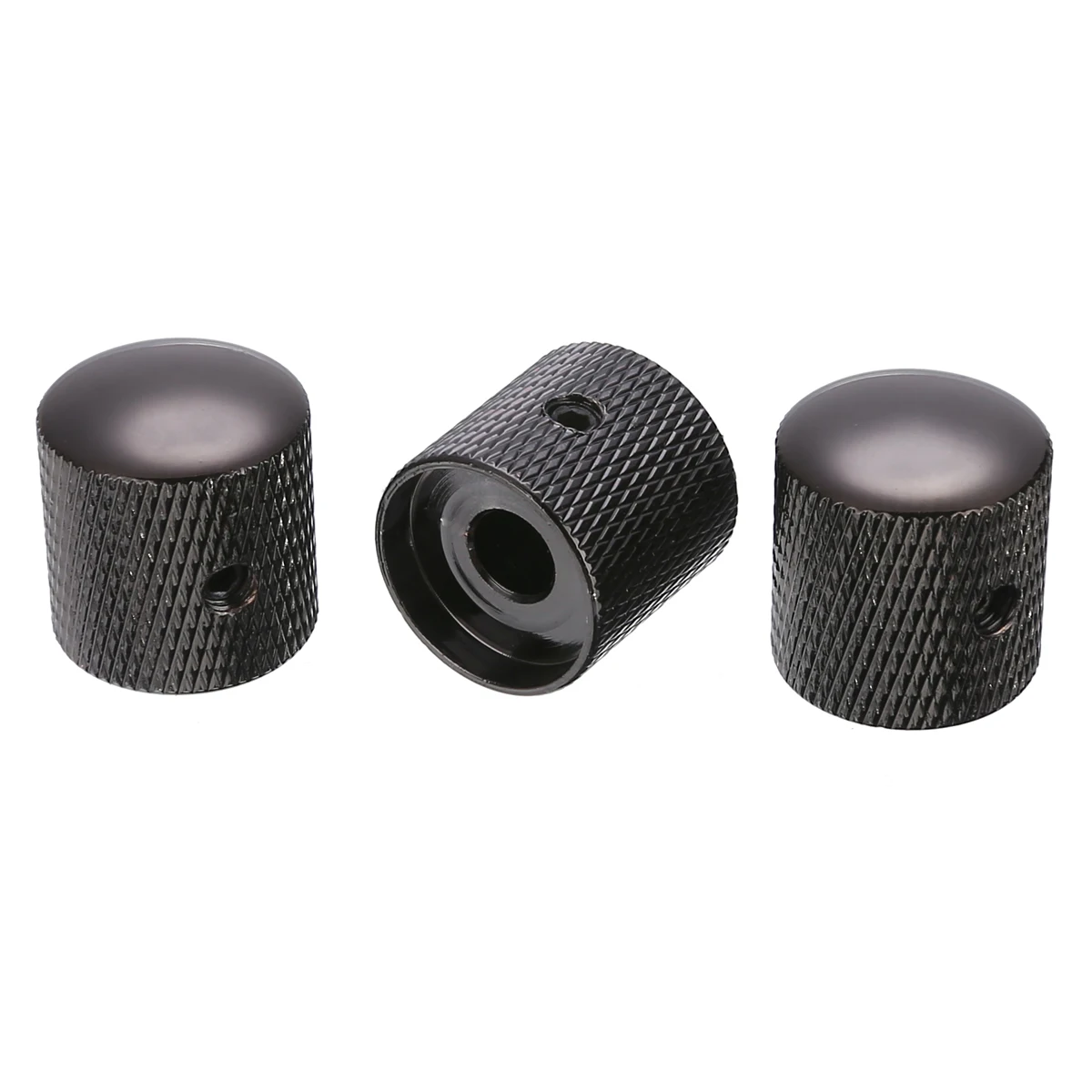 3 шт./компл. металлические ручки в форме купола рифленые громкости/тона черный