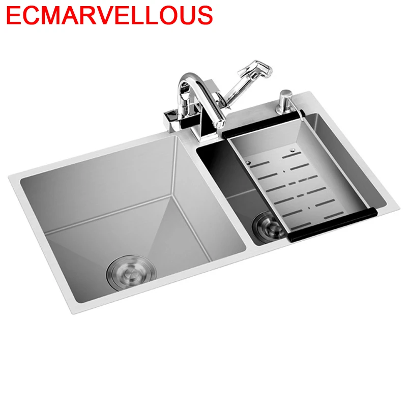 Lava Manos Escurridor Acero Inoxidable Lavandino Stainless Steel Wasbak Cuba Pia Cozinha Lavabo Fregadero De Cocina Kitchen Sink |