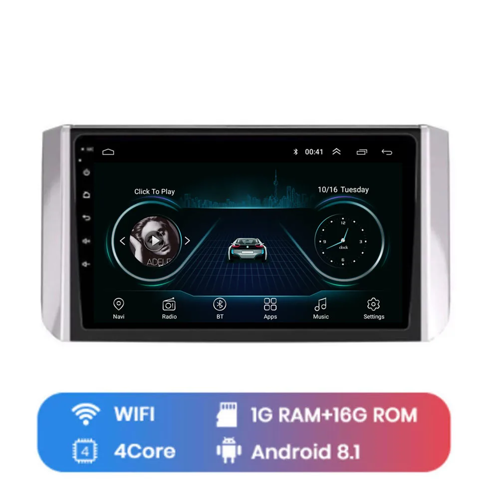 WIFI (1G 16G) 4G LTE Android 8,1 для Mitsubishi Xpander Мультимедиа стерео автомобильный dvd-плеер навигация gps радио - Цвет: WIFI (1G 16G)