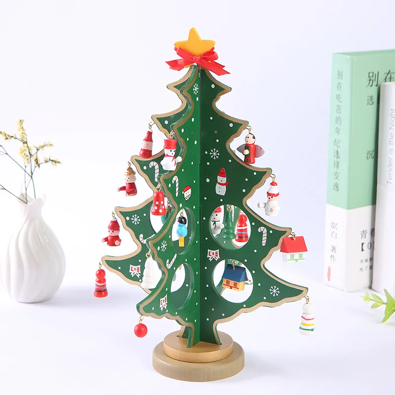 

2022NewYear Decorations, Wooden Creative Three-dimensional Christmas Tree,30cmHigh,HomesesktopOrnaments,Children's Holiday Gifts