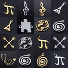 5 шт.лот, карта мира, подвески сделай сам из нержавеющей стали 100%