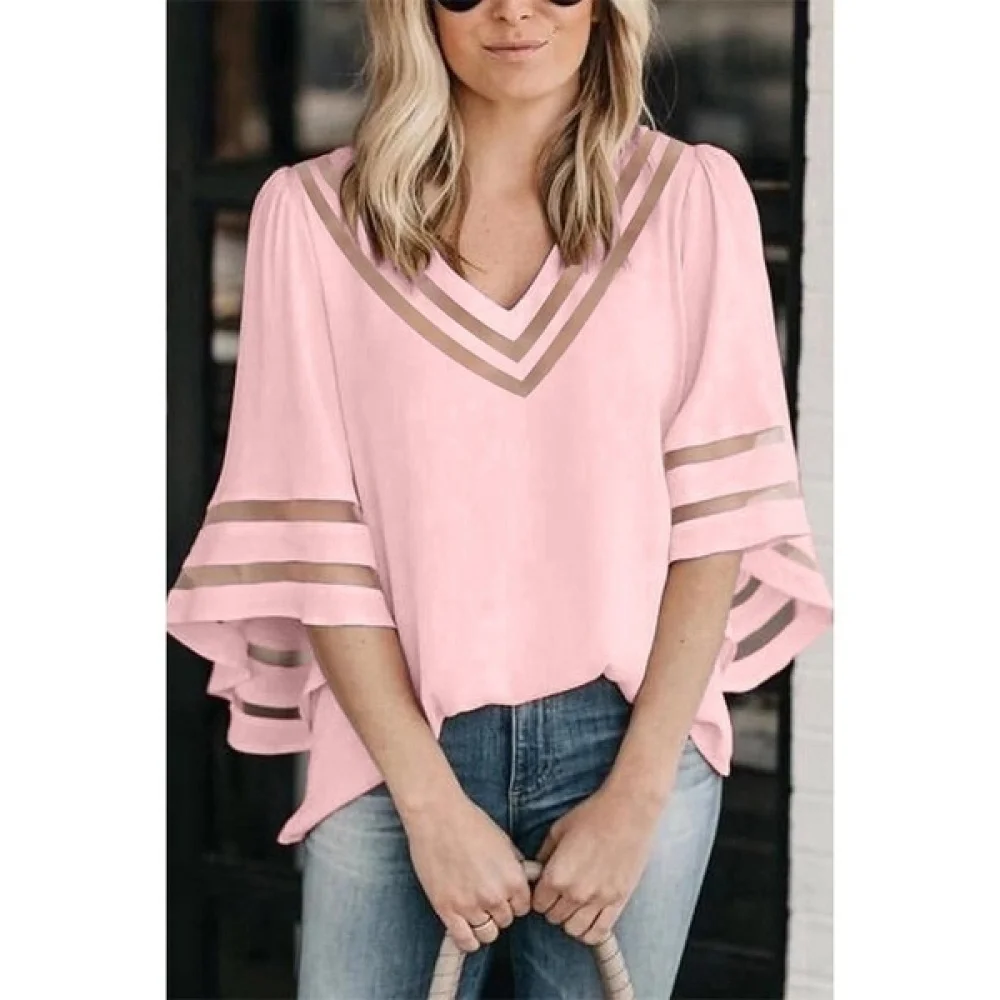 Для женщин шифоновое платье верхняя одежда модная свободная с коротким рукавом