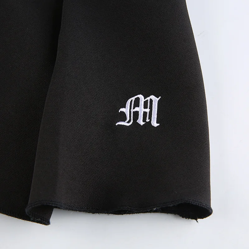 

Vintage Y2K Pleated Mini Skirts Women Sexy Letter Embroidery Aesthetic Skirt Korean Style Harajuku A-line Skirt 90s
